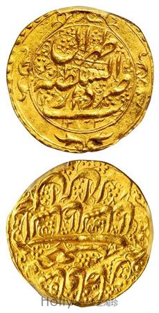 1817年伊朗恺加王朝1托曼金币一枚/PCGS MS63