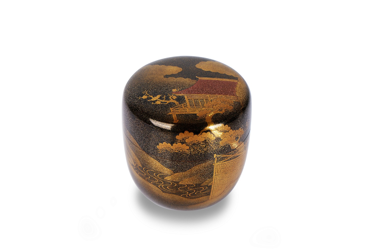 松涧樱泉 金莳绘 茶枣