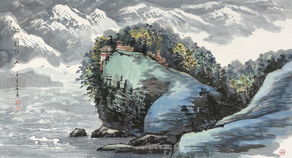 白龙江上