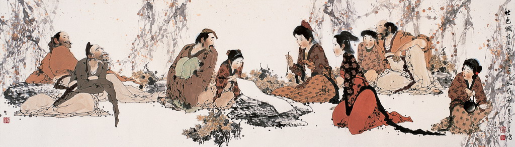 花卉 镜片 设色纸本 