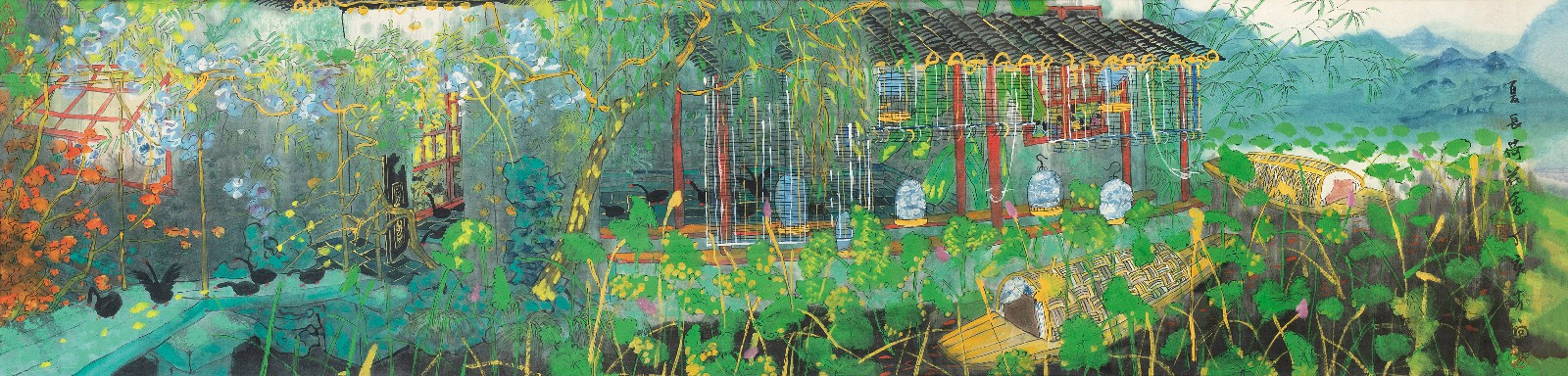 方向 2007年作 夏日荷花香 镜框